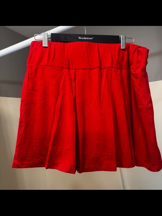None Pants - Red Women's Skort